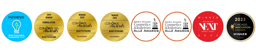 SPF manufacturer fast company award winner cosmoprof cosmopack award winner cosmetics and toiletries award winner chicago innovation award winner